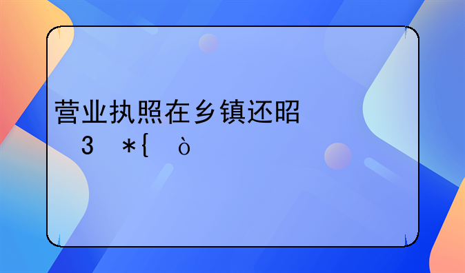 营业执照在乡镇还是市里办？