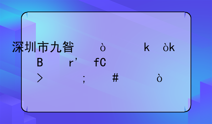 深圳市九星企业会计代理有限公司怎么样？