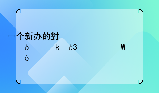 一个新办的小规模企业，如何建账？